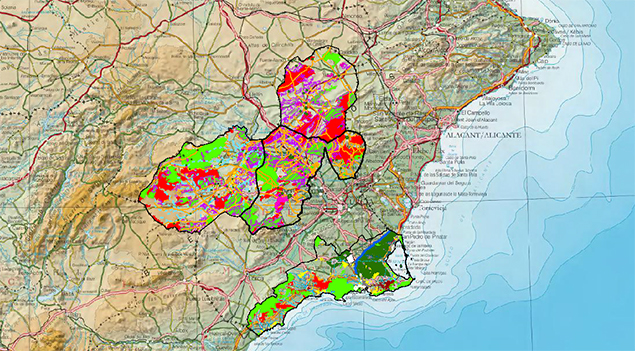 Mapa del IDERM.
